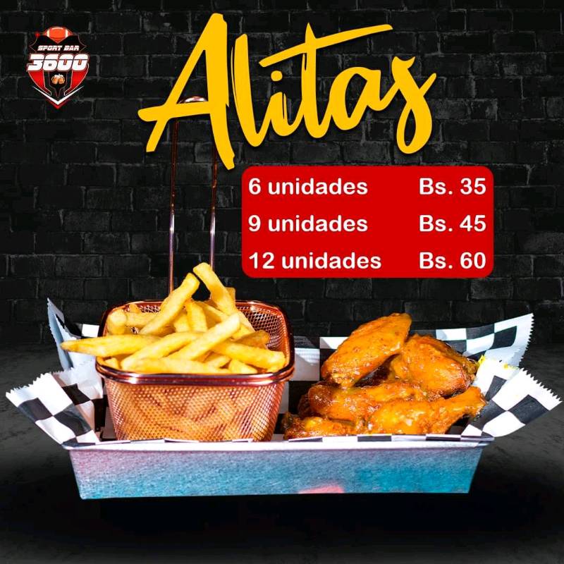 Alitas de pollo en La Paz