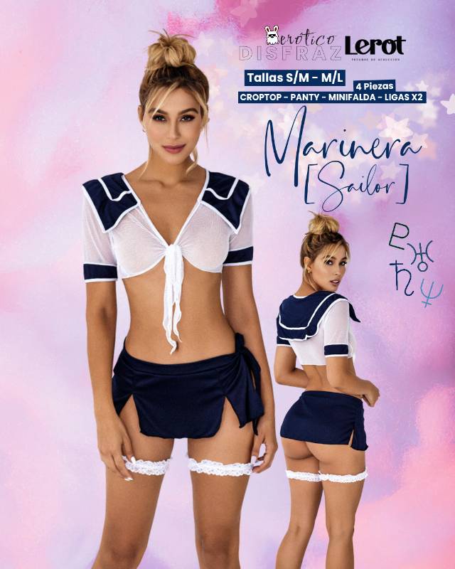 DISFRAZ MARINERA [SAILOR] TALLA S/M REF. 32532 By. Lerot C2