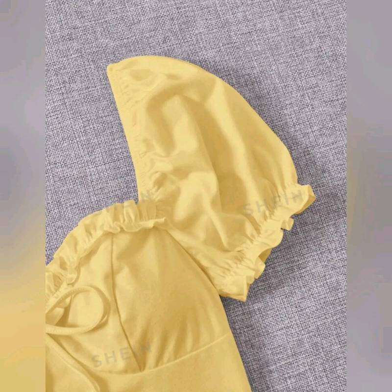 Cro Top De Manga farol Con Escoté Corazón ( Escote Lateral Amplío)