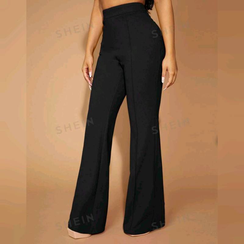 Pantalones Strech Cintura alta Y Campana 