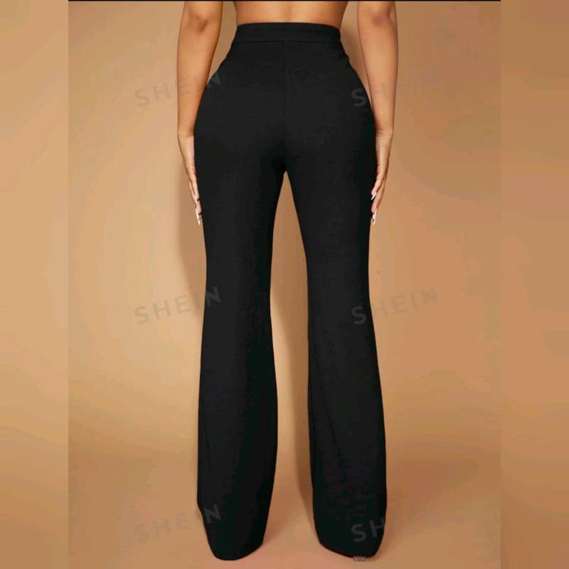 Pantalones Strech Cintura alta Y Campana 