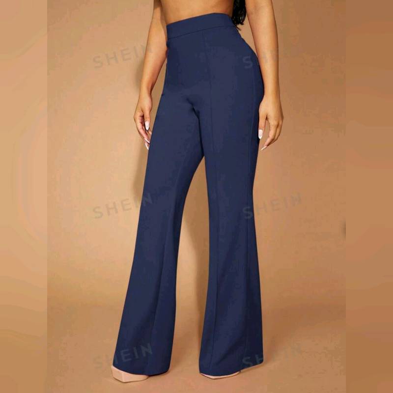 Pantalones strech Talle alto con Campana 