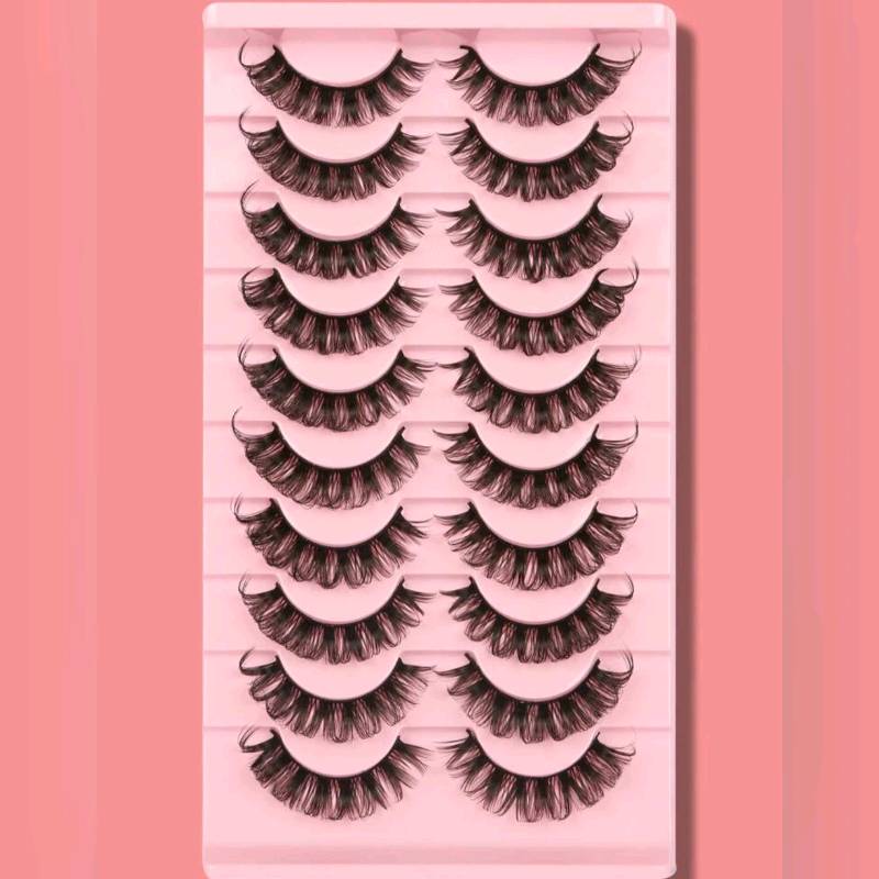 Sets De 10 Pestañas Postizas Separadas Naturales ( 15m,)