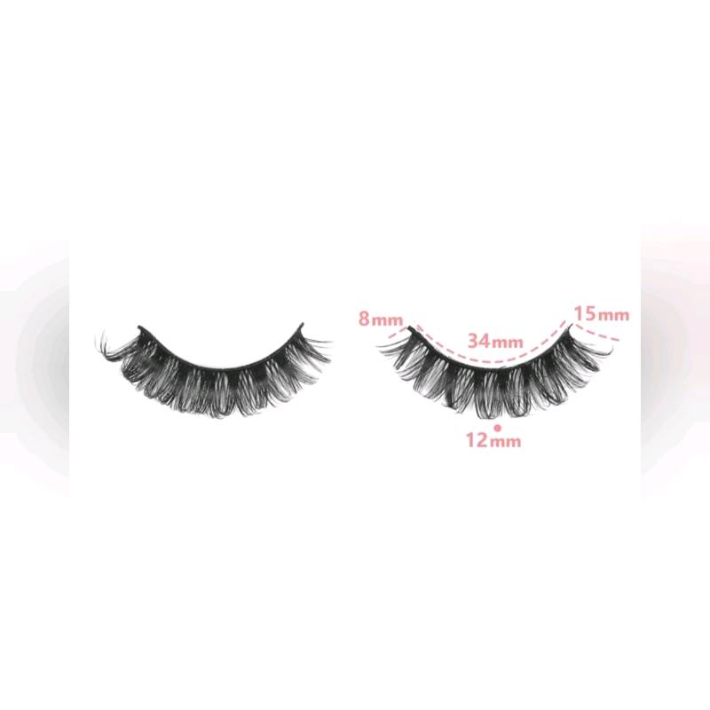 Sets De 10 Pestañas Postizas Separadas Naturales ( 15m,)
