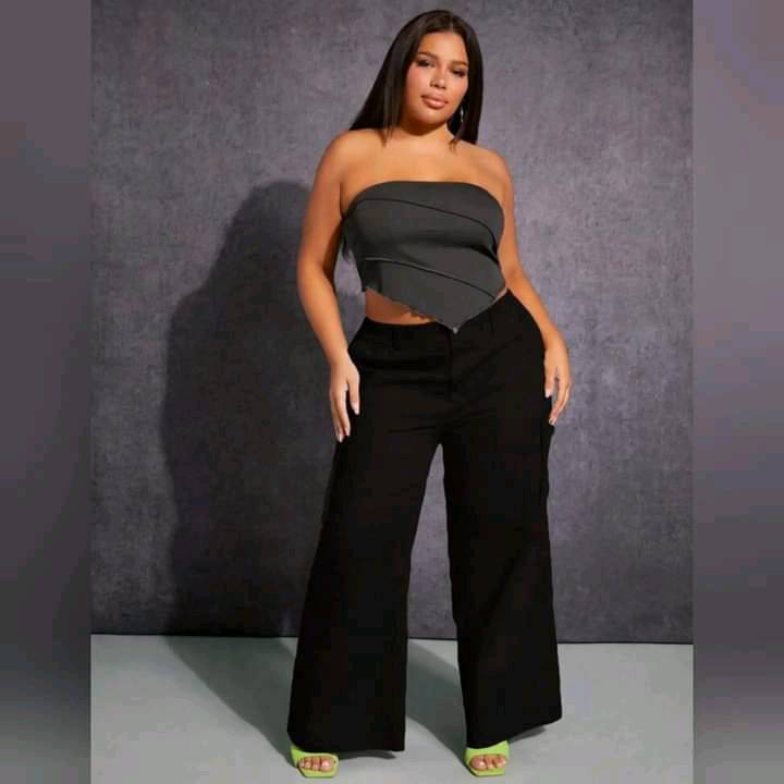 Pantalones de Tela con Cintura Elastica 