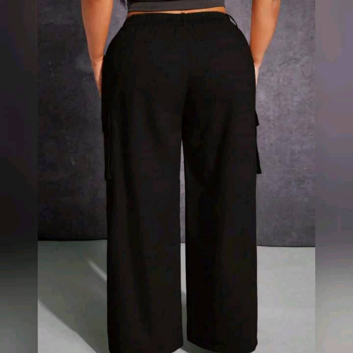Pantalones de Tela con Cintura Elastica 