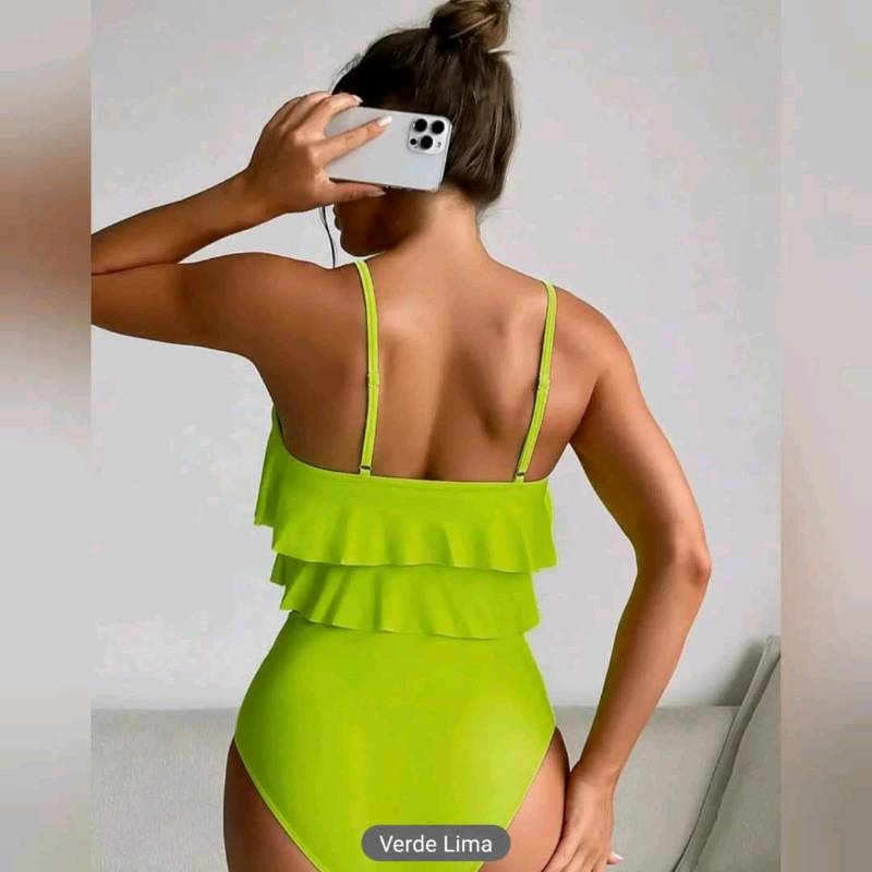 Traje de Baño  de 2 Piezas Talle alto 