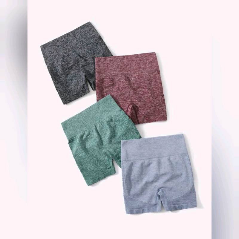 Sets de 4 Shorts Deportivos Moldeador de caderas Con Fruncido 