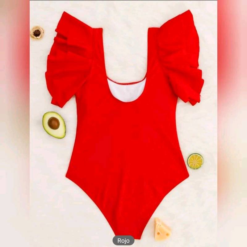 Traje de Baño  de 1 Pieza Manga Volante 