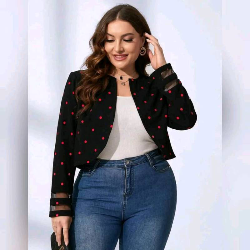   Cazadora Con Estampado De Lunares