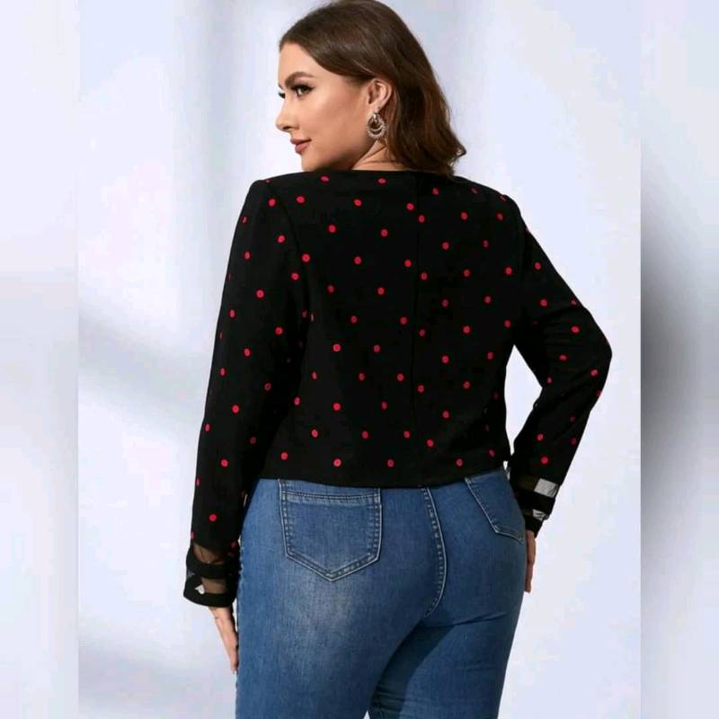   Cazadora Con Estampado De Lunares