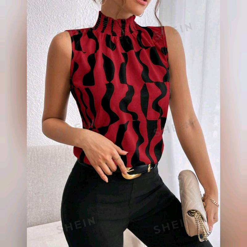 Blusa Cuello Alzado