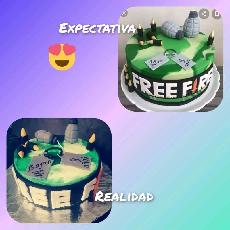 Pastel tema free fire en Aguascalientes