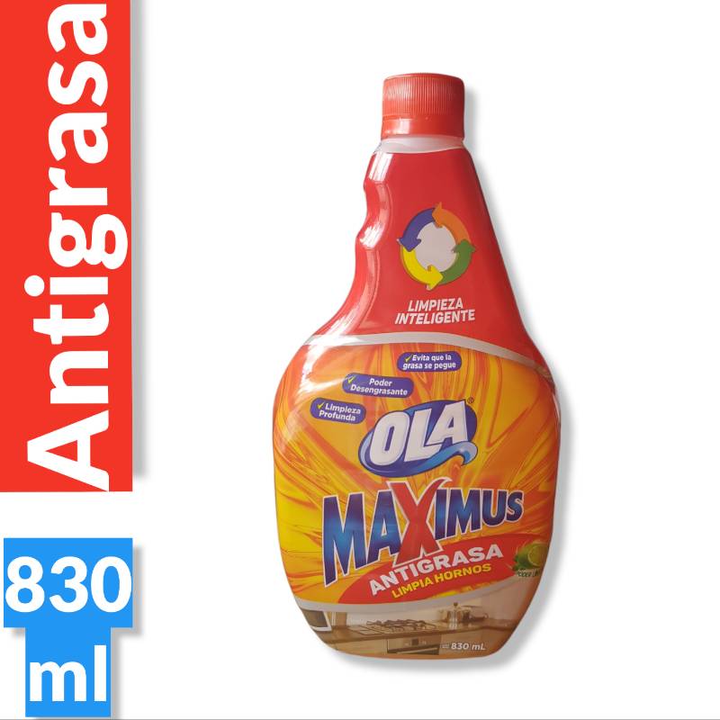 Ola maximus limpia hornos antigrasa x 830ml — Amarket