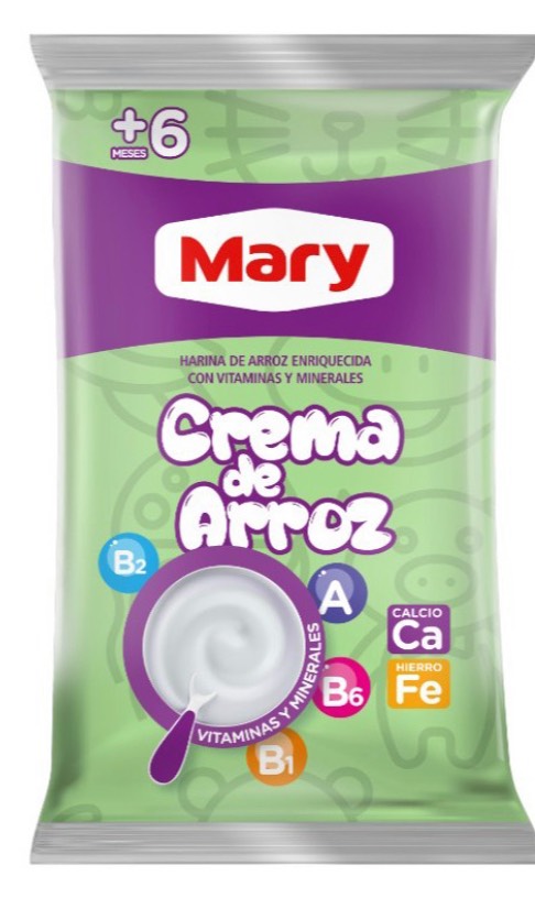 Crema De Arroz Mary 450gr