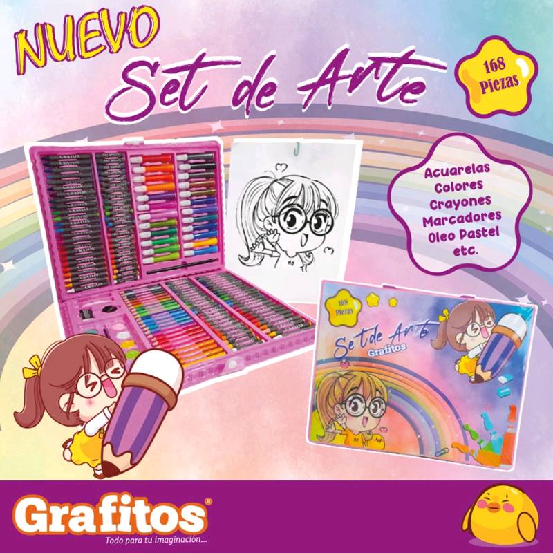 Set de Arte de 168 piezas Niño - Grafitos