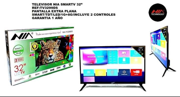 Televisor Tv 32 Pulgadas Smart Tv Netflix  Tdt Incluido NIA