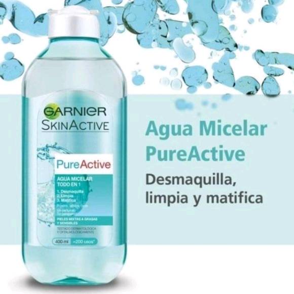 Agua Micelar PureActive - Ideal para pieles grasas o mixtas