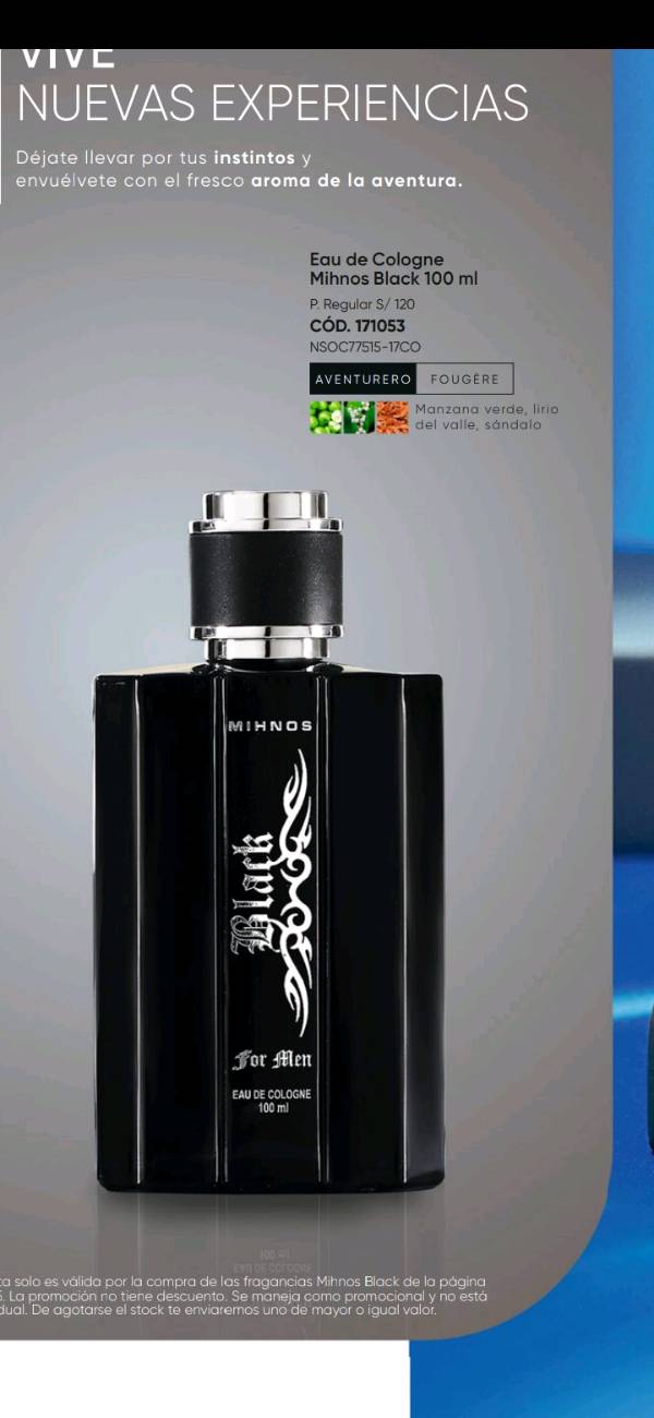 Eau Mihnos Black (para el) 