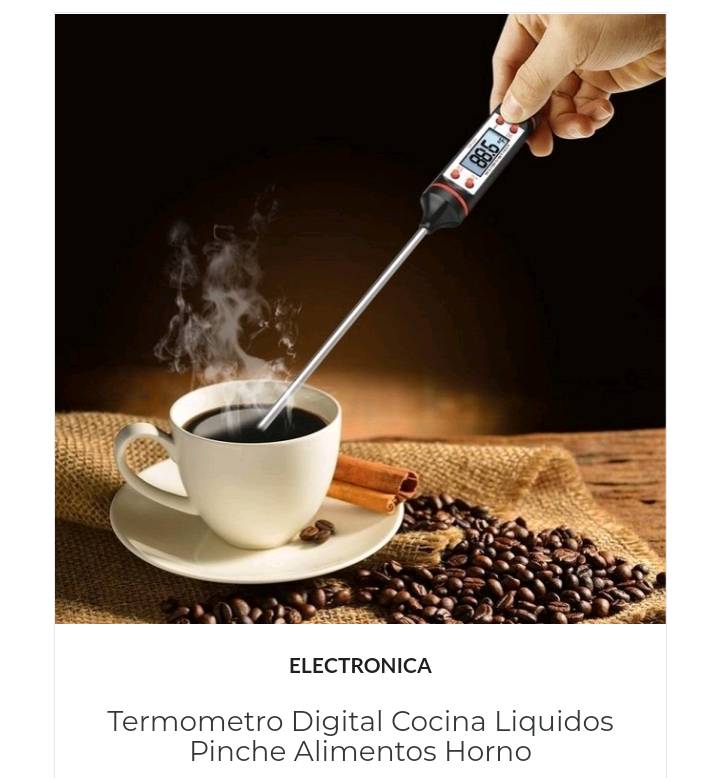Termometro Digital Cocina Liquidos Pinche Alimentos Horno