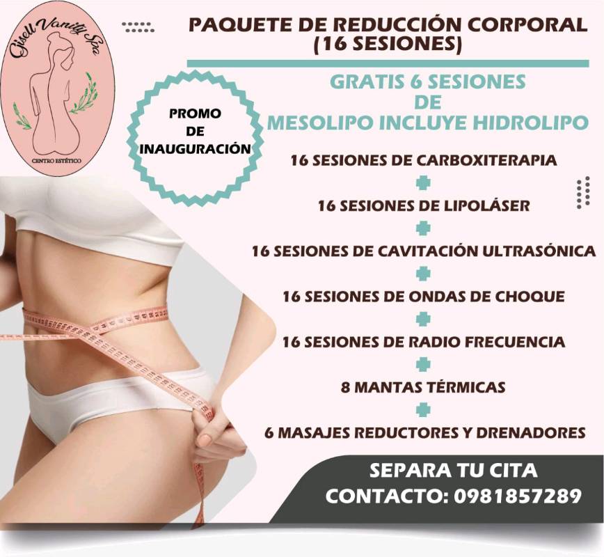 Alivinatu Spa Terapéutico - PACK REDUCTOR Son 16 sesiones