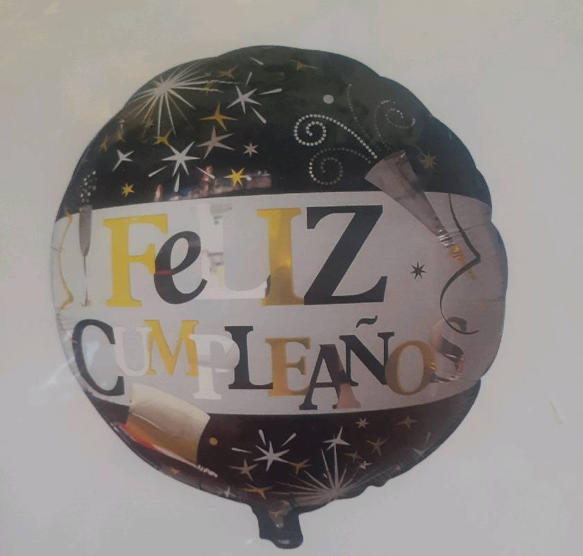 GLOBOS METALIZADOS FELIZ CUMPLEAÑOS - Mister Fiesta