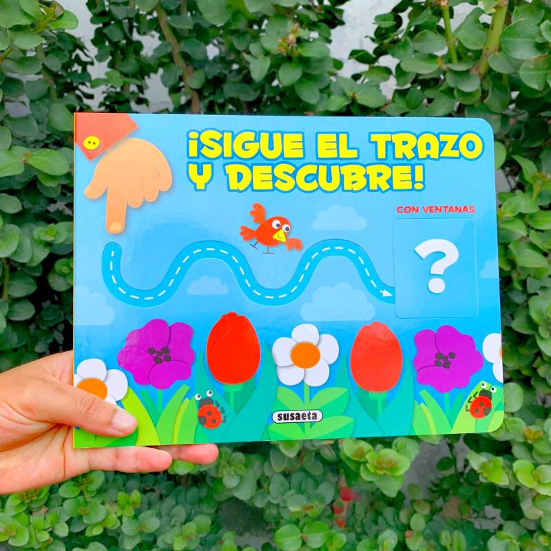 Sigue el trazo y descubre pájaro (Solapas) 