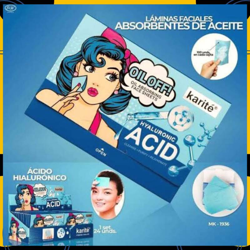 PAPEL ANTIBRILLO DE ÁCIDO HIALURÓNICO - KARITE