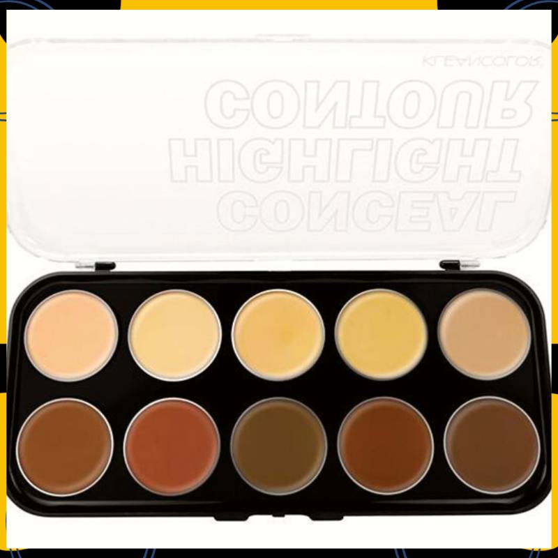PALETA 3 EN 1 CORRECTOR, ILUMINADOR Y CONTORNO EN CREMA - KLEANCOLOR 