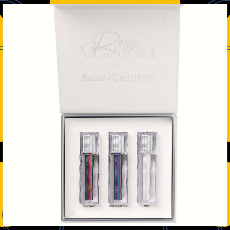 KIT DE SOMBRAS LÍQUIDAS CHROMA TRÍO ROSY VOL 2 - BEAUTY CREATIONS 