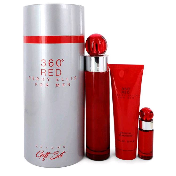360° Red Perry Ellis for Men Set 