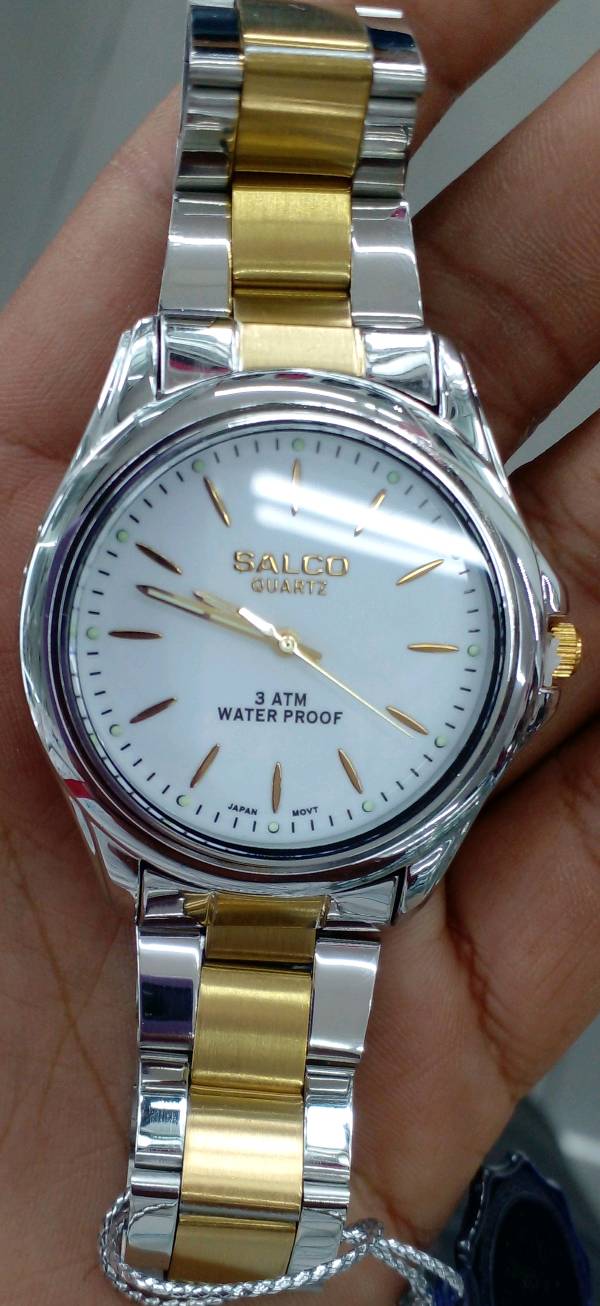Wristwatch Salco Reloj Salco Quartz Dorado 3atm Waterproof Precio