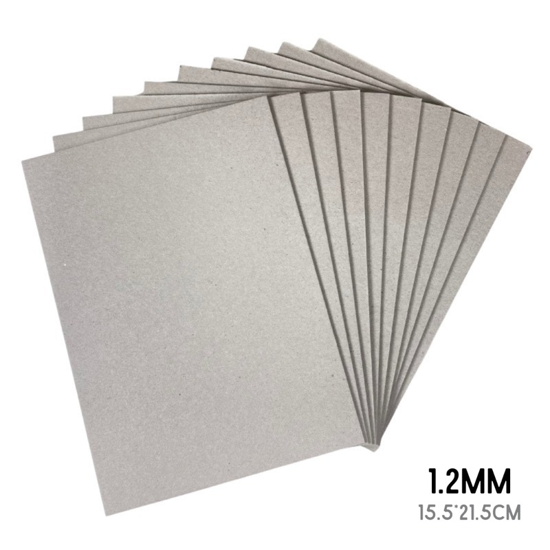 Set x10 cartón gris 1.2mm (15.5x21.5cm)