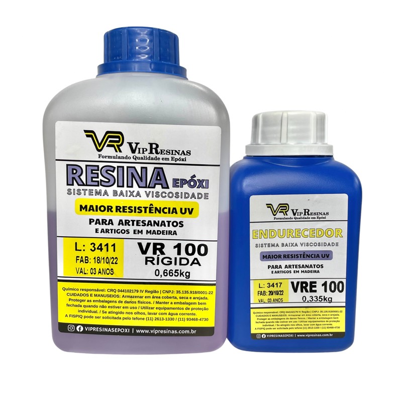 Resina epoxica 2:1 “VR100” 1kg (VipResinas)