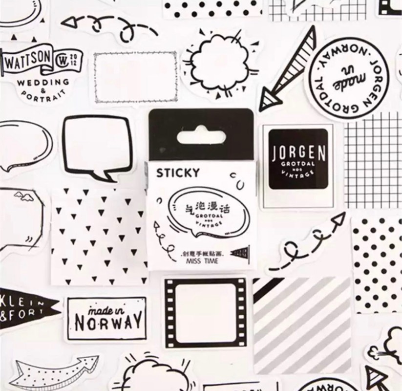 Set de stickers “black&white”