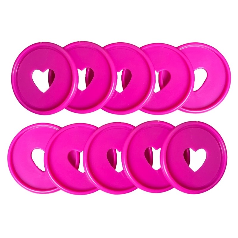 Set x10 discos (35mm) “fucsia”