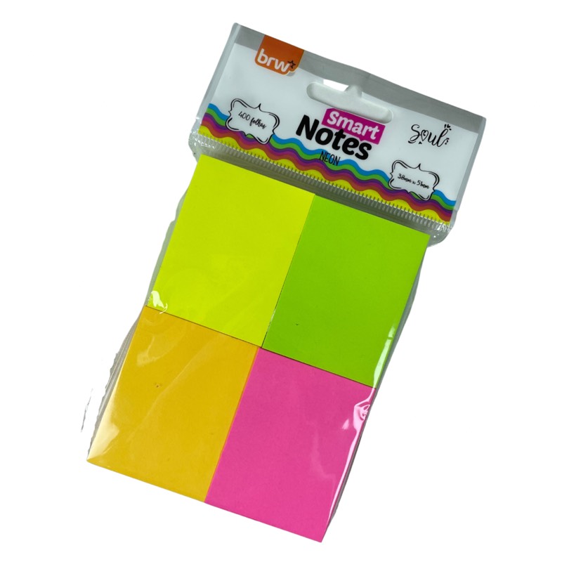 Set x4 mini bloc de post its “neon”