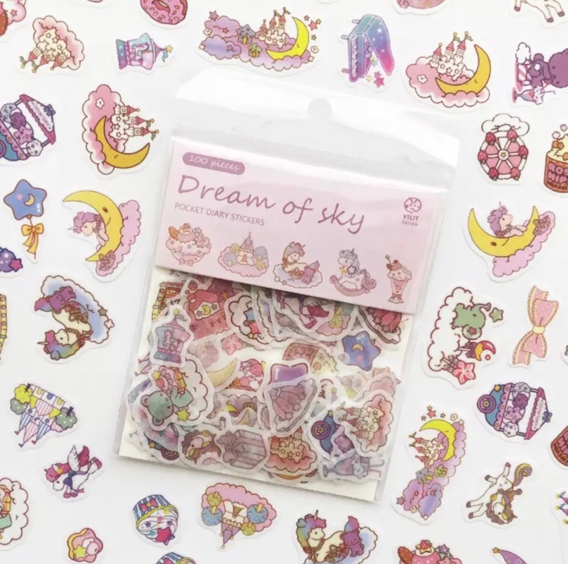 Set de mini stickers “dream of sky”