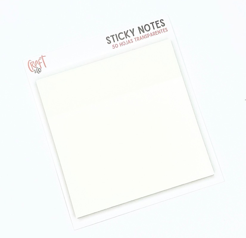 Block x50 sticky note transparentes 