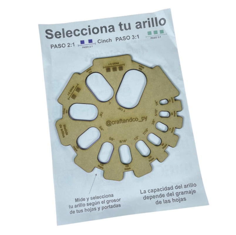 Seleccionador de anillos para encuadernacion