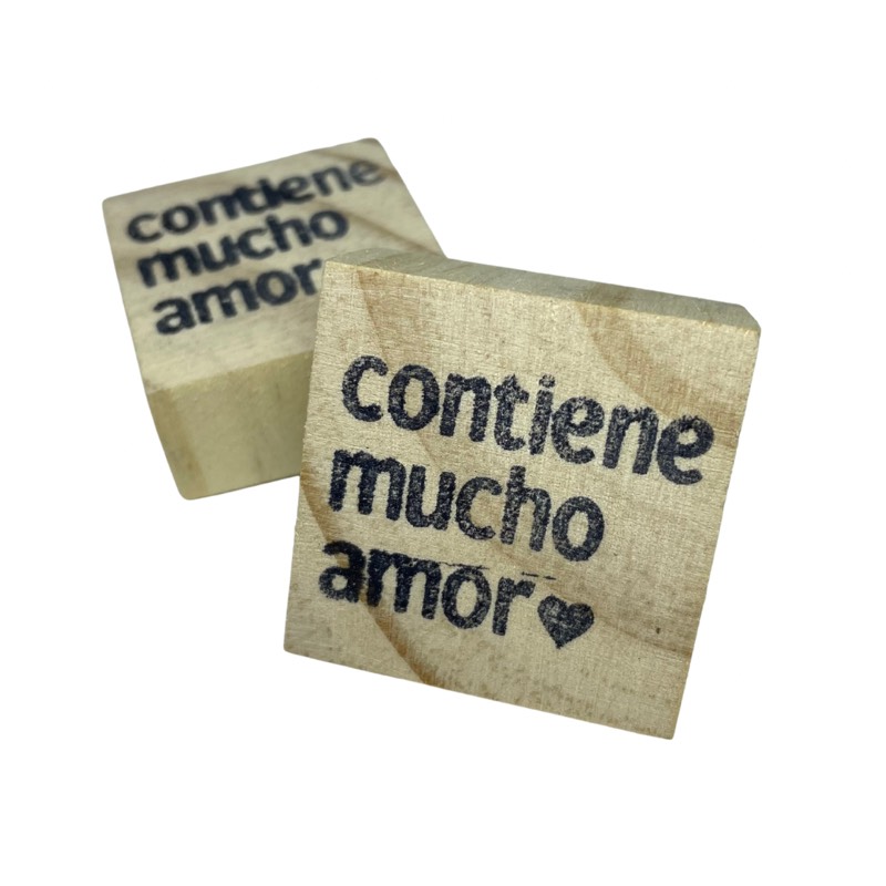 Sello individual 4cm “contiene mucho amor”