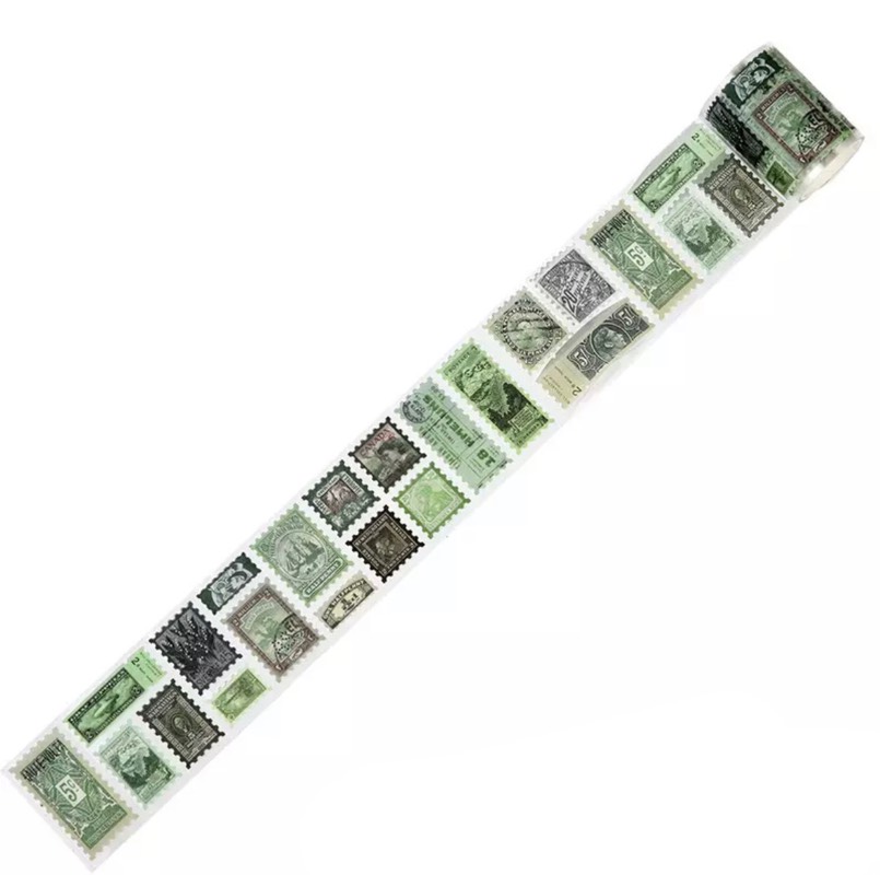 Rollo de stickers (3mts) “green stamps”