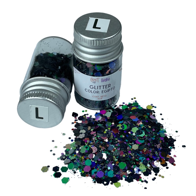 Frasco de glitter (4gr) “L - Egipto”