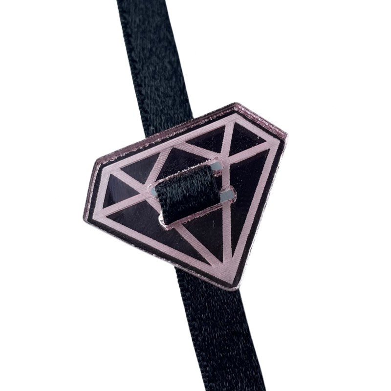 Pasador de cinta “diamante rose gold”