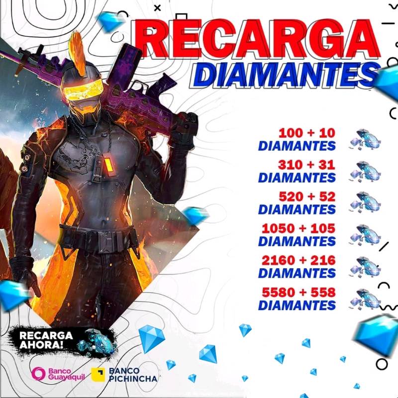 Free Fire Recarga Diamantes - DFG