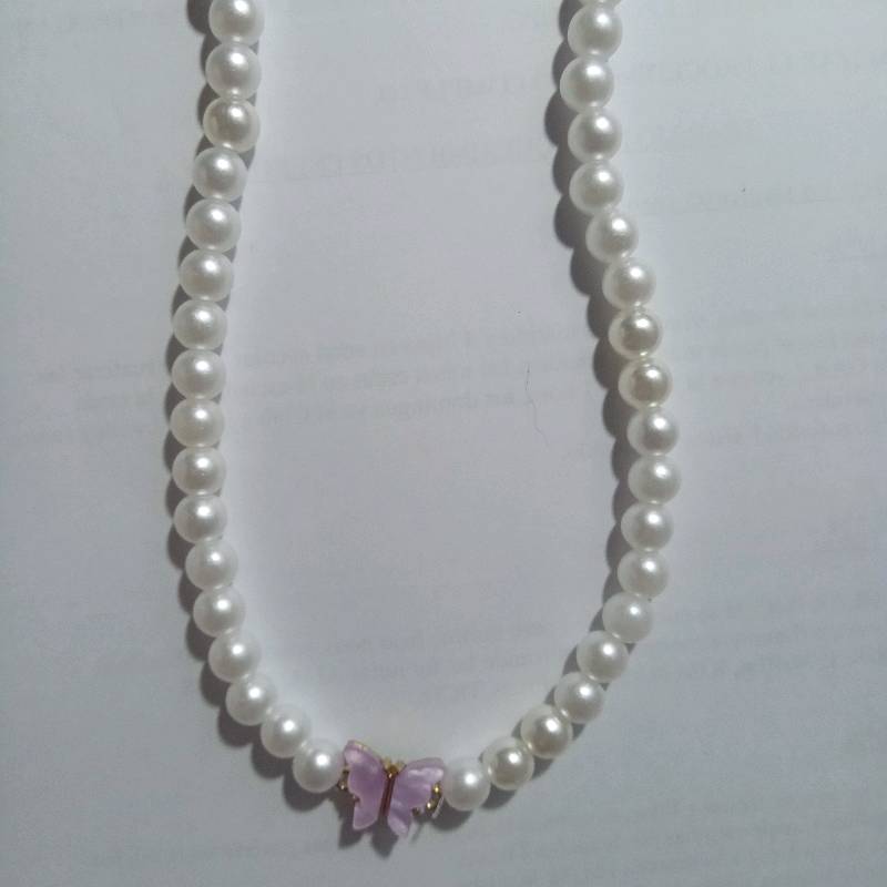 Comprar Collar de Perlas Cultivadas y Mariposa - Naithelo