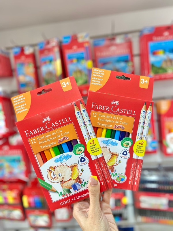 Lápiz de Color Jumbo Faber Castell 12 colo