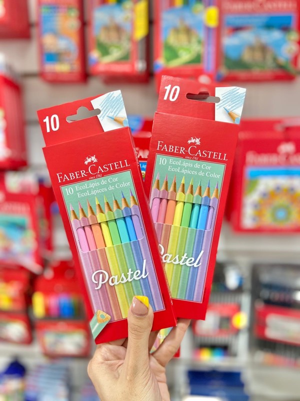 Papelería Modelo - Caja de Colores Pastel Faber Castell x 10 - Domicilios  Pereira Dosquebradas, productos escolares, suministros oficina