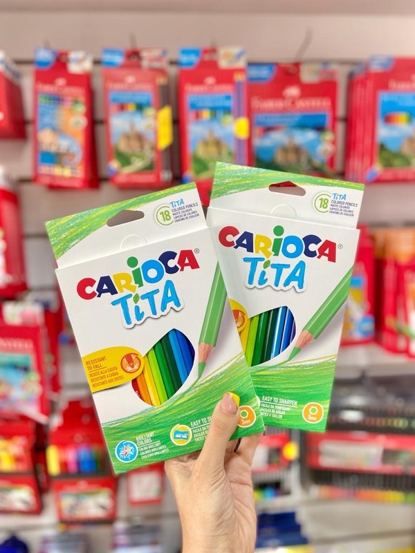 Lápiz de Color Carioca Tita 18 colores 