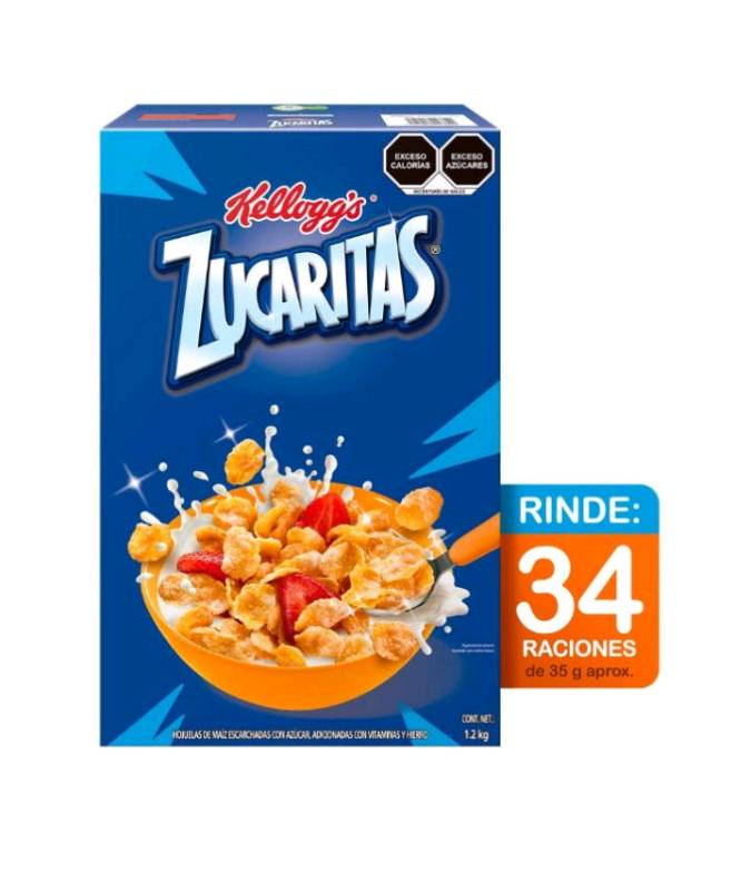 ZUCARITAS KELLOGG'S 1.2 KG PACK 2 PZS